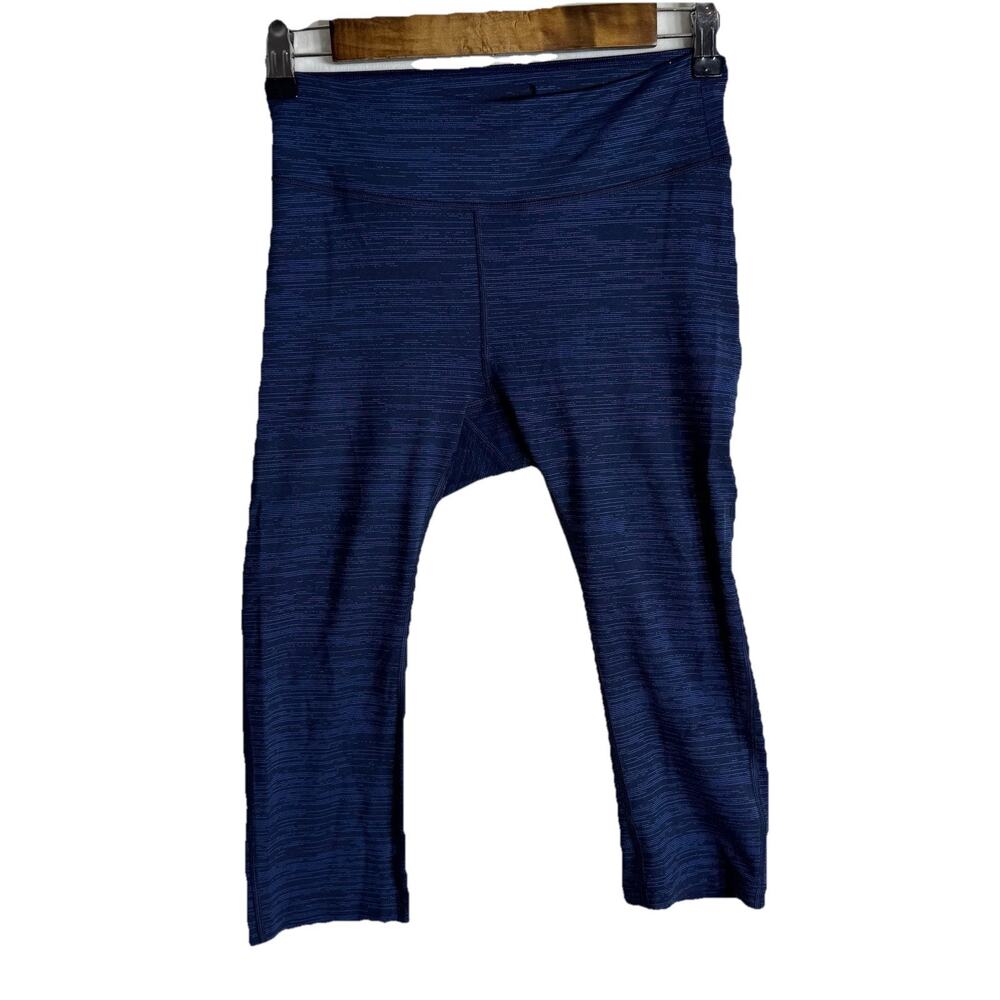Outdoor Voices Leggings Womens Small Navy Blue Cropped Athletic Yoga Pocket